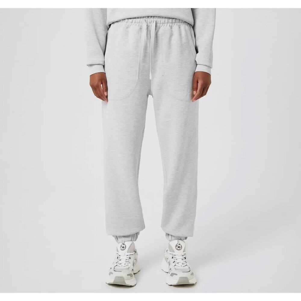 Sweaty Betty Sand Washed Cuffed Trouser Size S Ice Grey Marl NWT